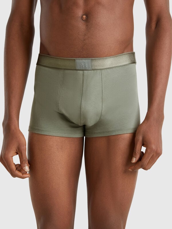 Boxers em mistura de algodão Homem