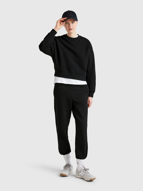 Joggers em algodão puro Mulher