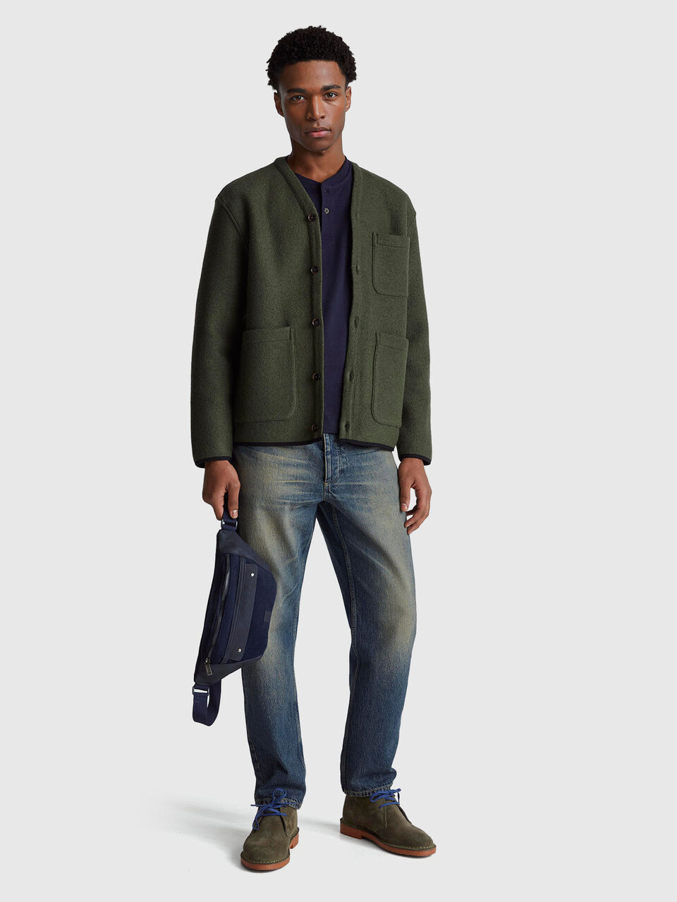 ROUND NECK SWEATL/S Homem image number null