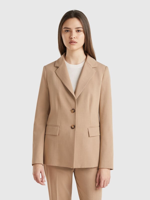 Blazer slim fit Mulher