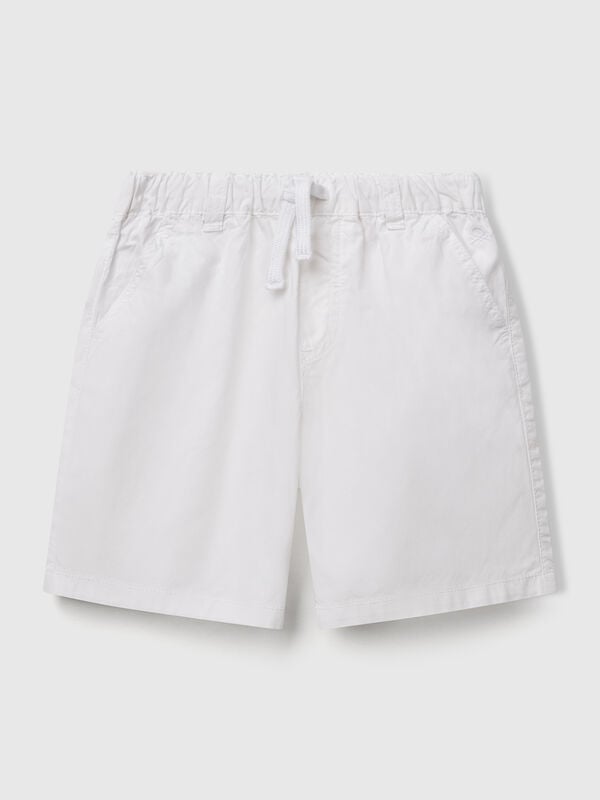 Shorts 100% algodão com cordão de ajuste Menino
