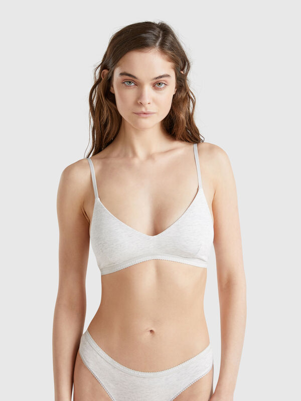 Brassiere em algodão stretch Mulher