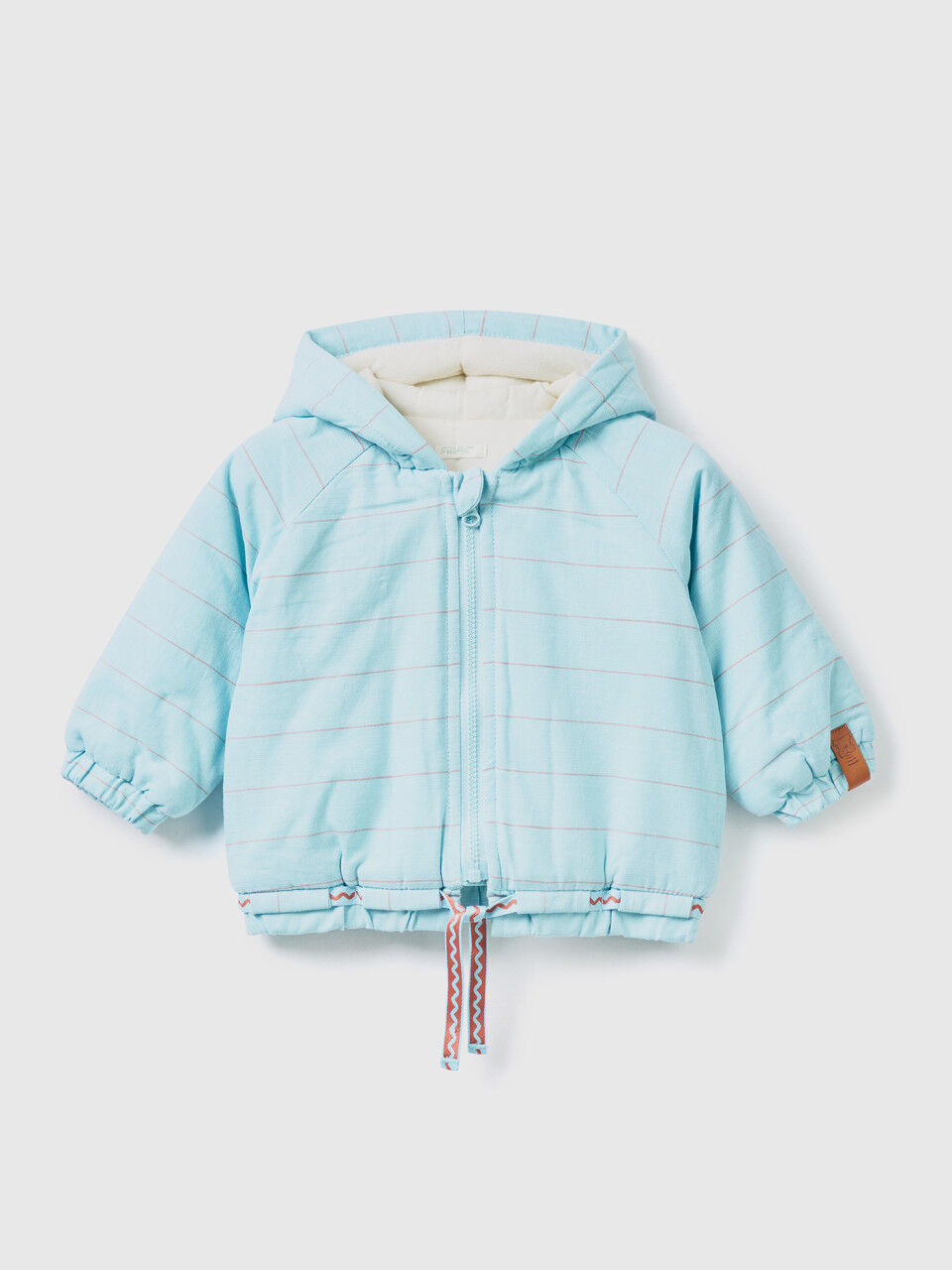 Striped jacket with hood