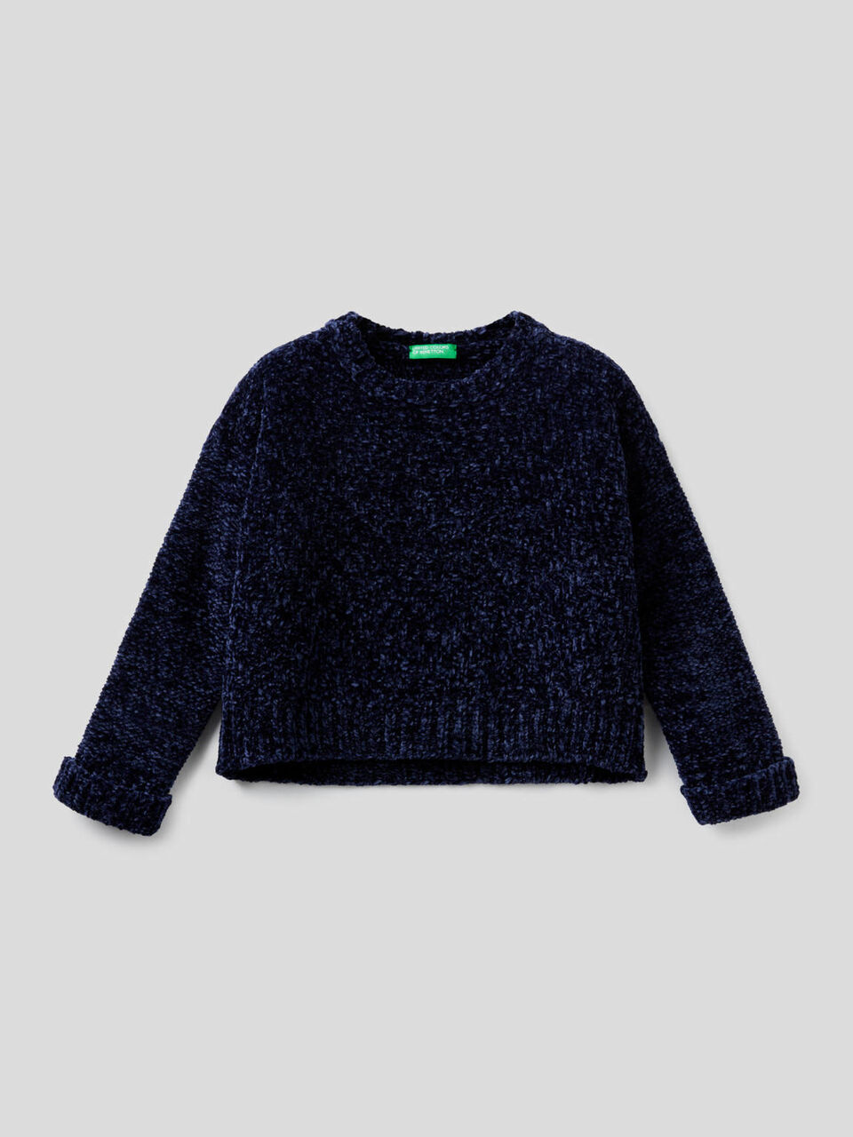 Camisola cropped em chenille image number 1