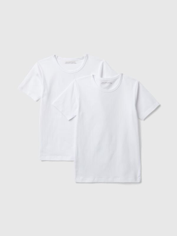 Duas t-shirts em algodão stretch Menino