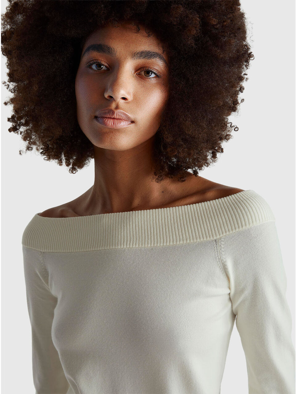 BOAT-NECK SWEAT.L/S Mulher image number null