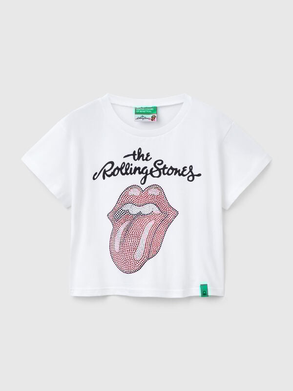 Camiseta cropped "The Rolling Stones" Menina