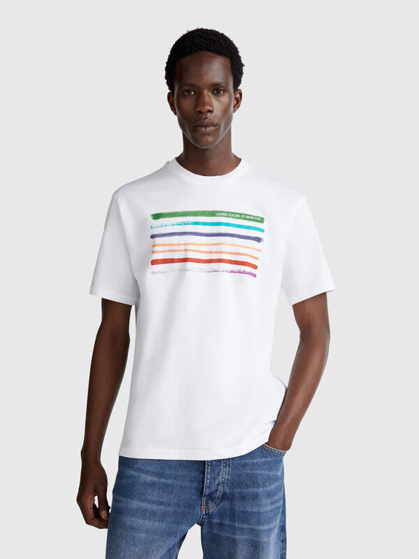 T-shirt com estampado fotográfico Homem