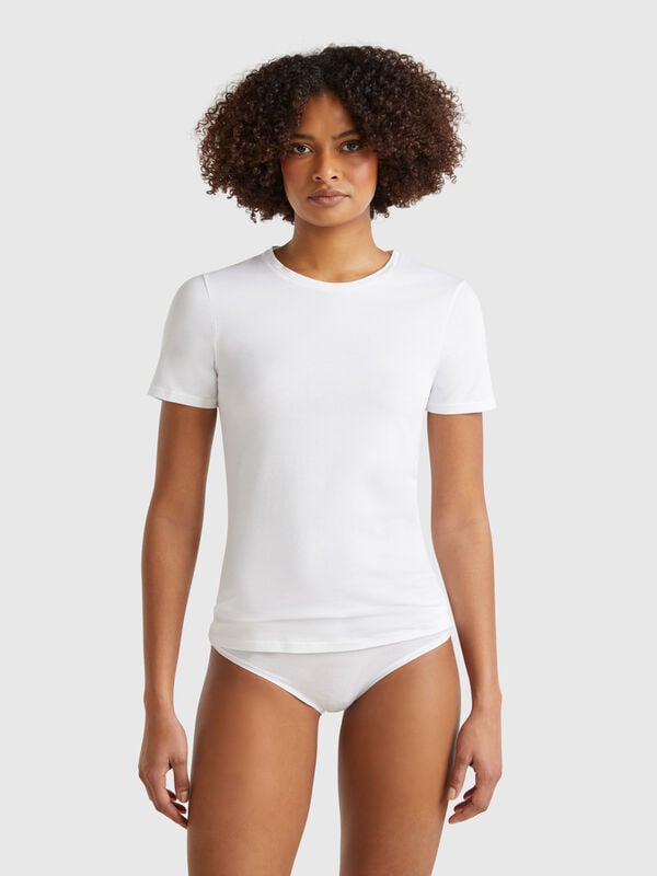 T-shirt em algodão super stretch Mulher