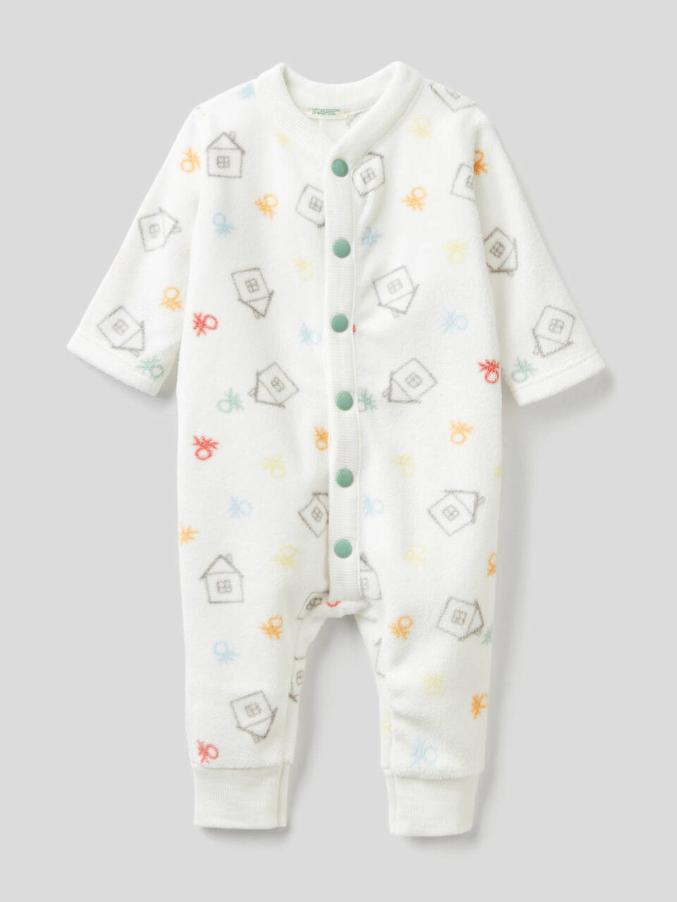 Babygrow padrão em tecido polar macio image number 1