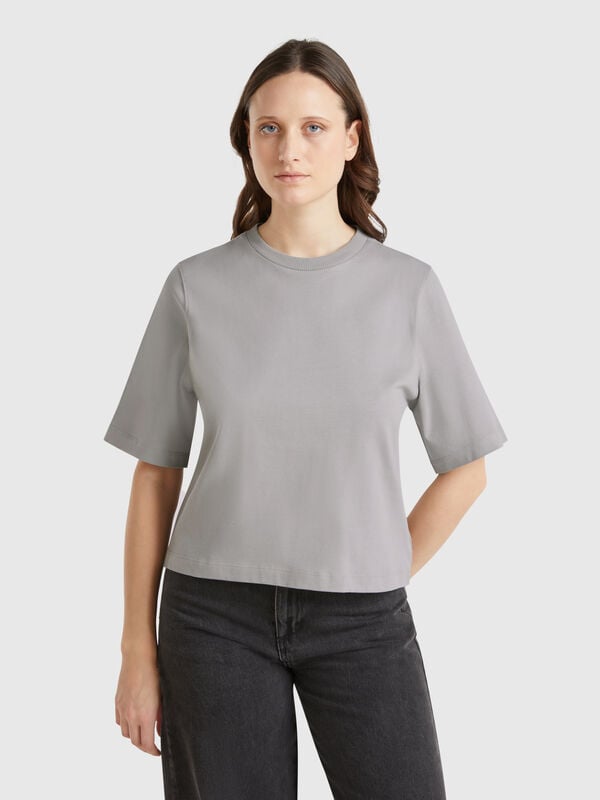 T-shirt boxy fit 100% algodão Mulher
