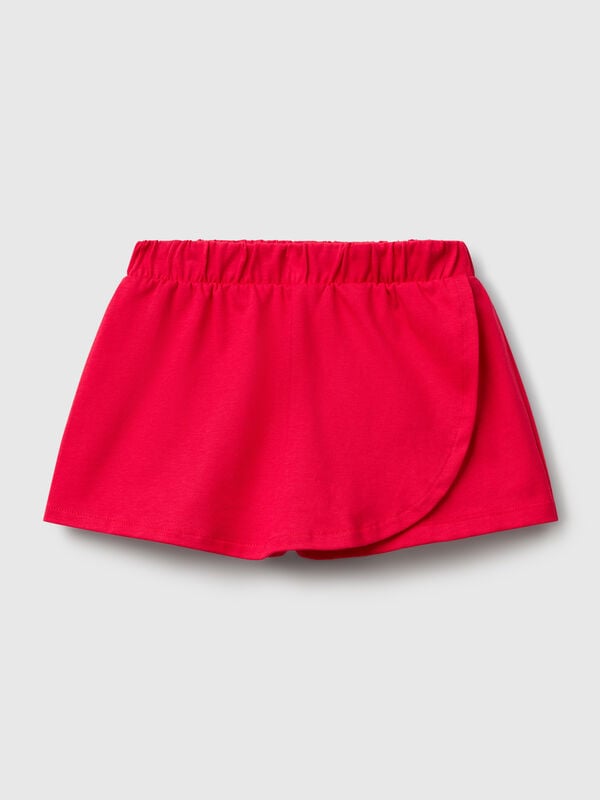 Saia-calça em algodão puro Menina