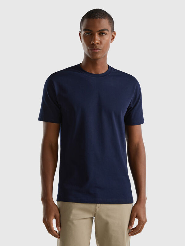T-shirt slim fit em algodão stretch Homem
