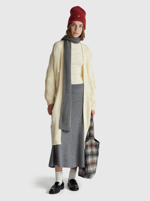 Saia midi de malha Mulher