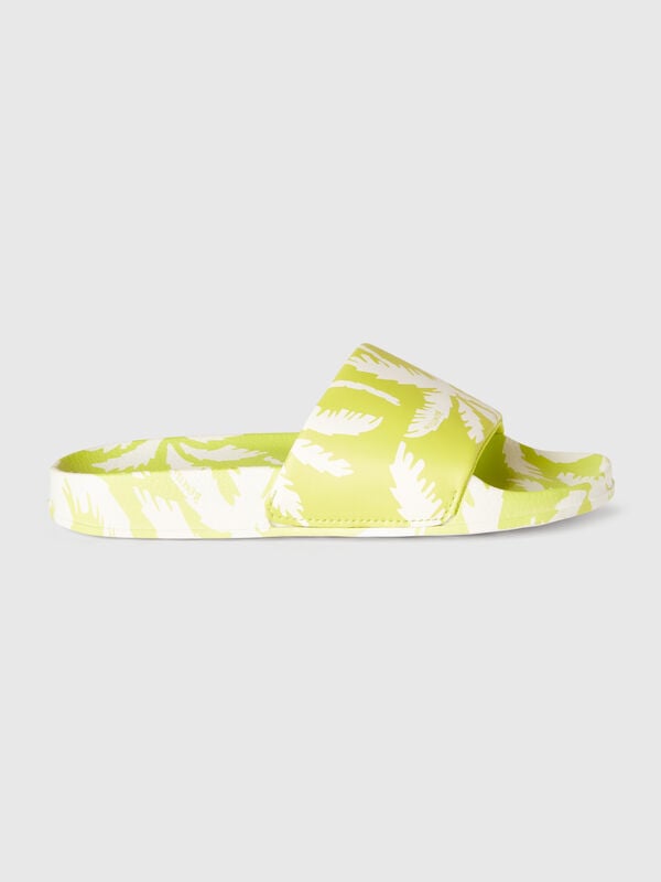 Chinelos com estampado tropical Menino