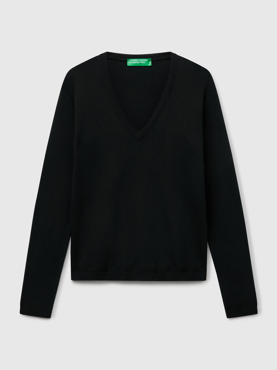 V NECK SWEATER L/S Mulher image number 1
