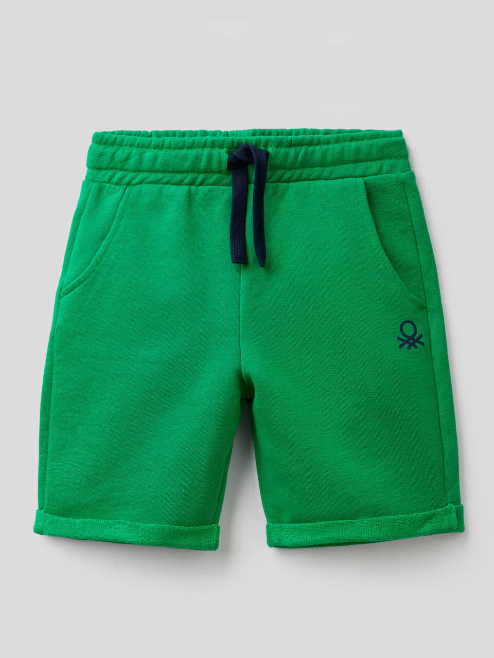 Bermudas em felpo de puro algodão image number 1