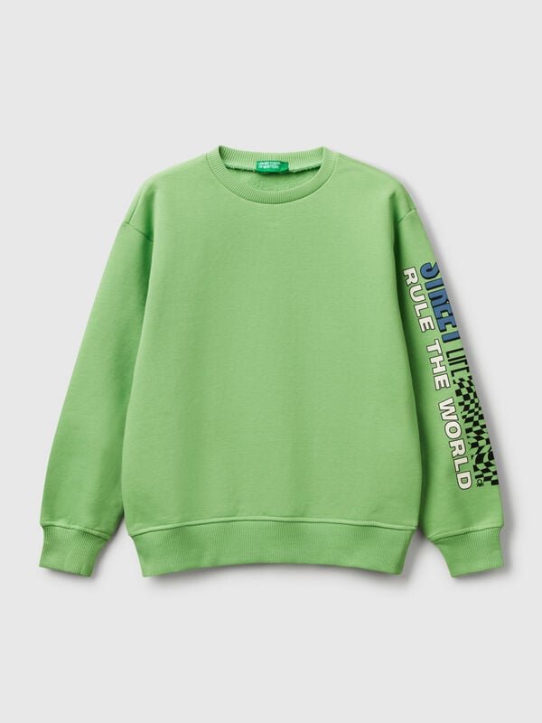 Sweat 100% algodão com estampa Menino