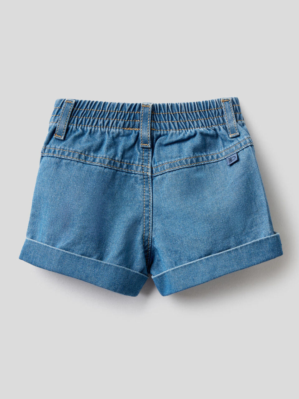 Calções em denim 100% algodão image number 2