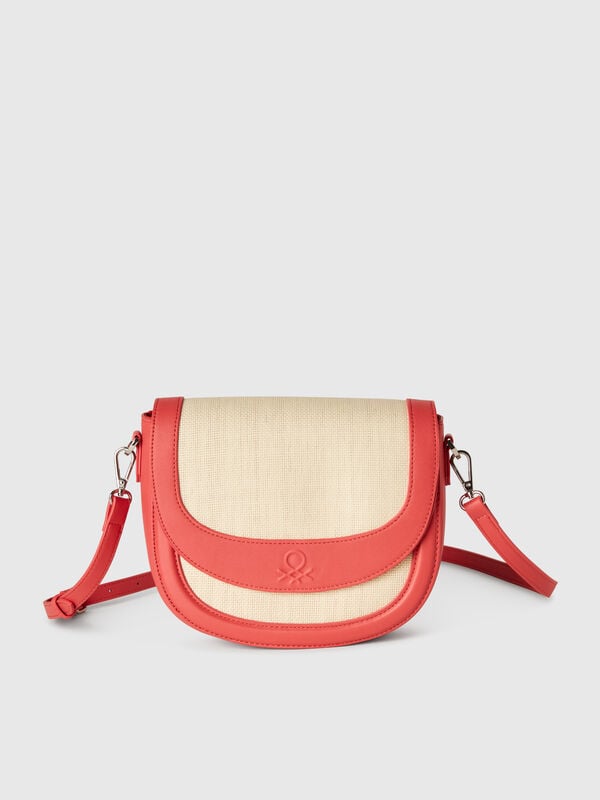 Bolsa de tiracolo efeito ráfia Mulher