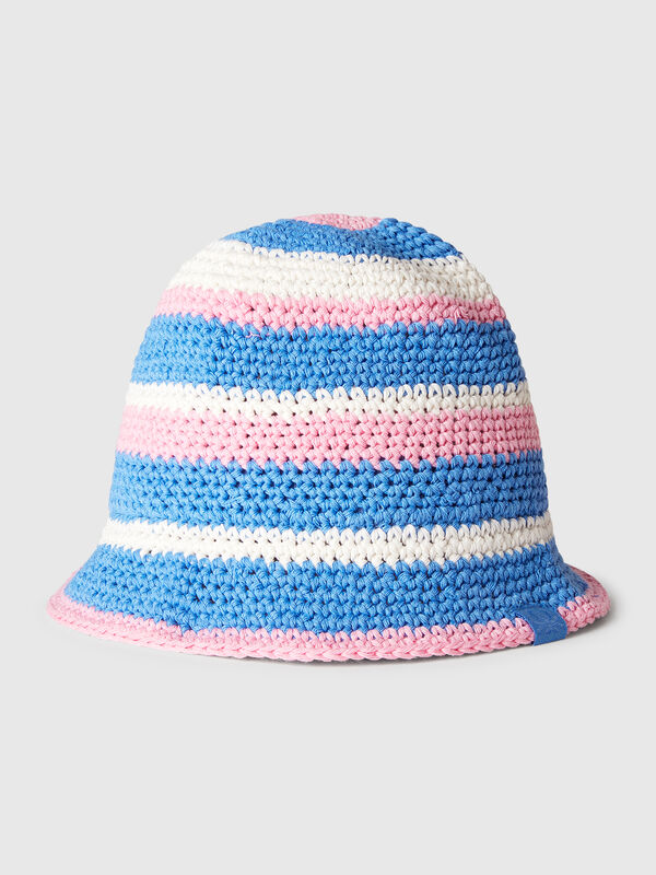 Chapéu estilo pescador crochê Menina