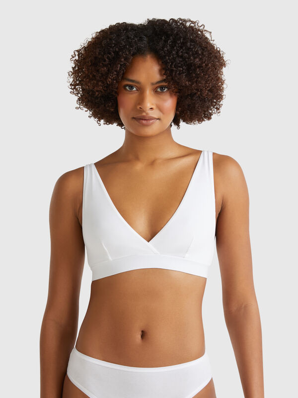 Soutien triângulo em algodão super stretch Mulher