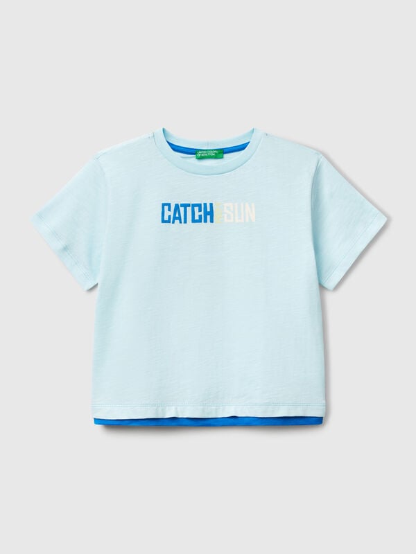 T-shirt over fit em algodão leve Menino