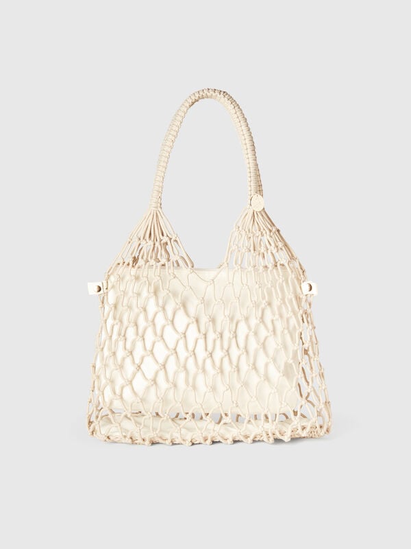 Shopping bag em rede Mulher