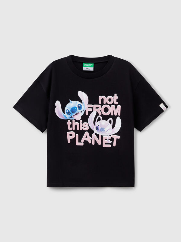 T-shirt boxy fit Lilo & Stitch Menina