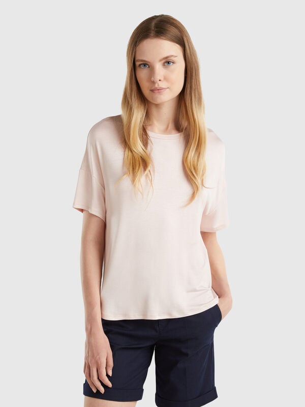 T-shirt em viscose sustentável stretch Mulher