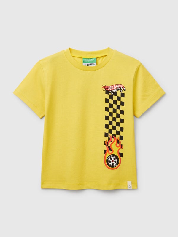 Camiseta de algodão Hot Wheels Menino