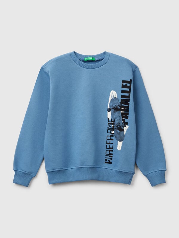 Sweat 100% algodão com estampa Menino