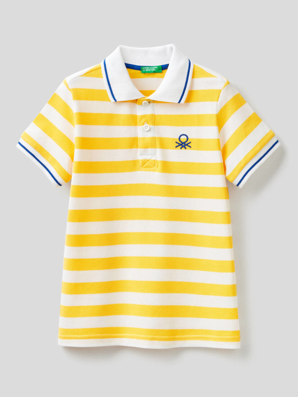 Polo às riscas 100% algodão image number 1