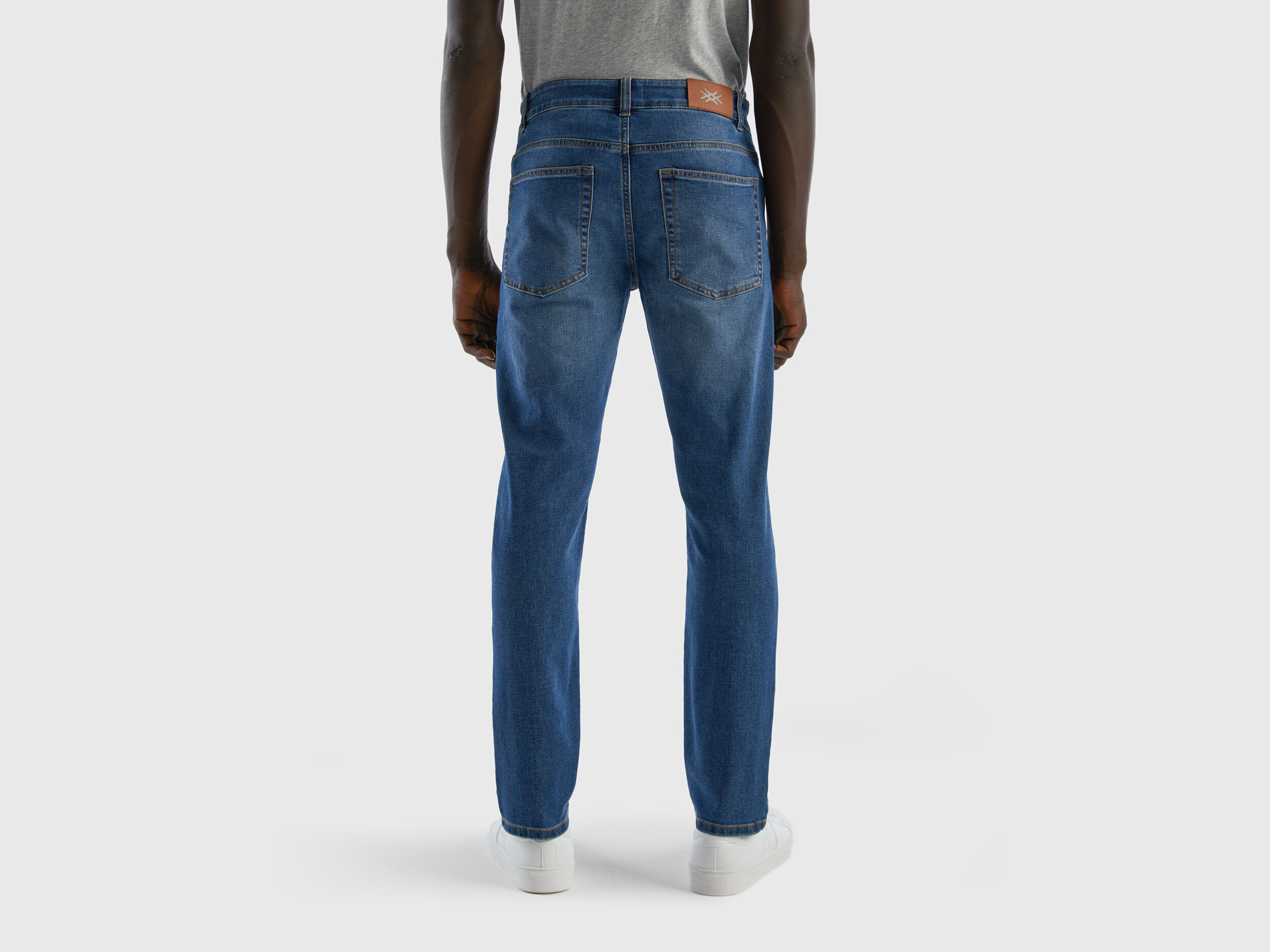 Calças slim 2025 fit homem