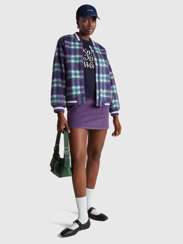 Minissaia de veludo Mulher