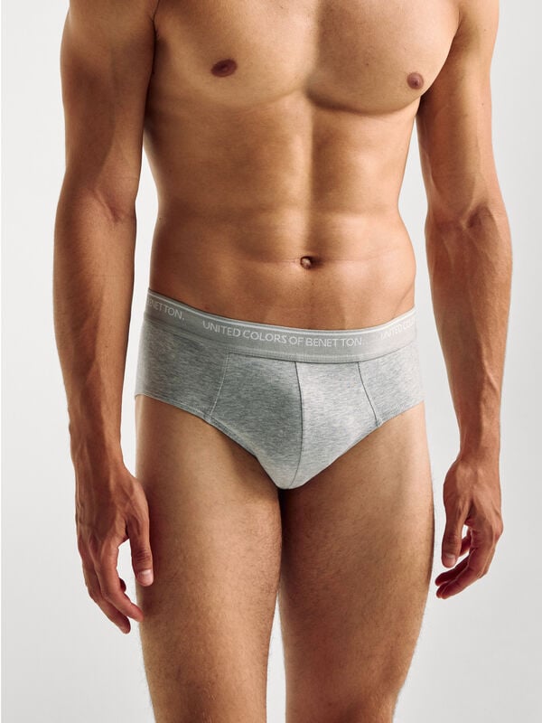 Slip em algodão stretch Homem