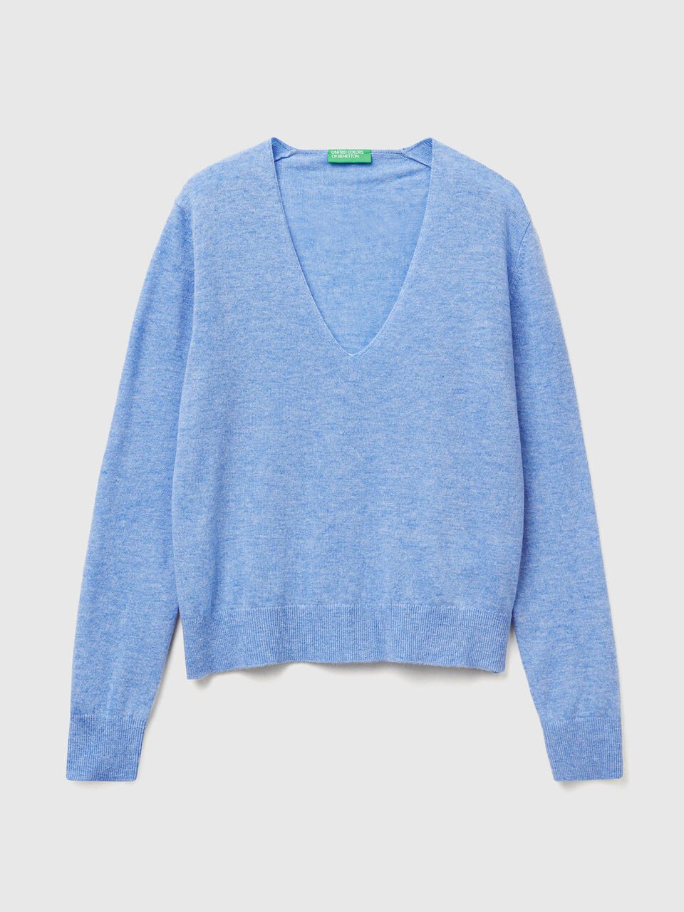 V NECK SWEATER L/S Mulher image number 1