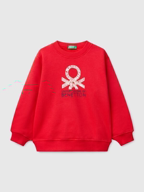Sweat em algodão com estampa Menino
