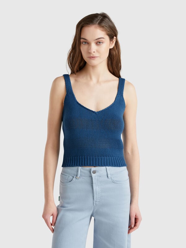 Top de malha 100% algodão Mulher