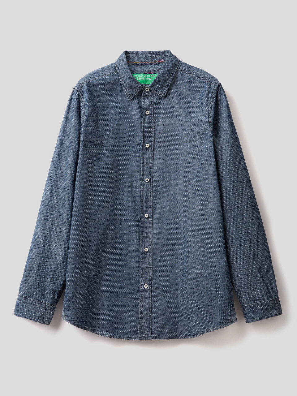 Camisa slim fit em 100% algodão image number 1