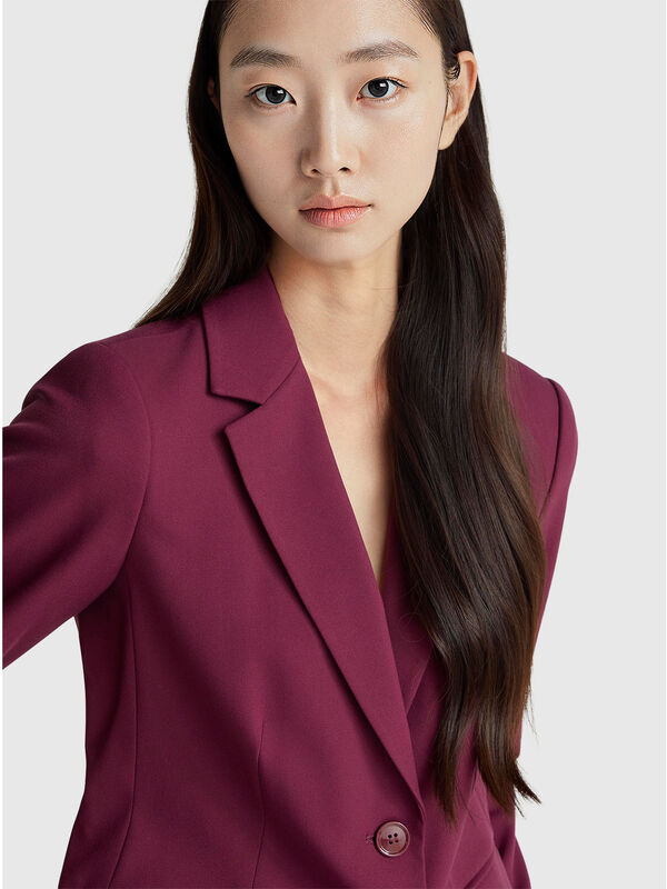 Blazer slim fit Mulher