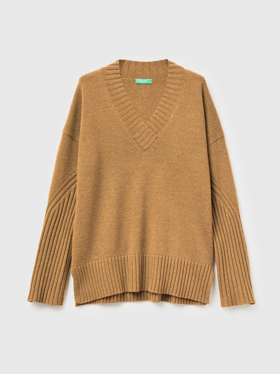 V NECK SWEATER L/S Mulher image number 1