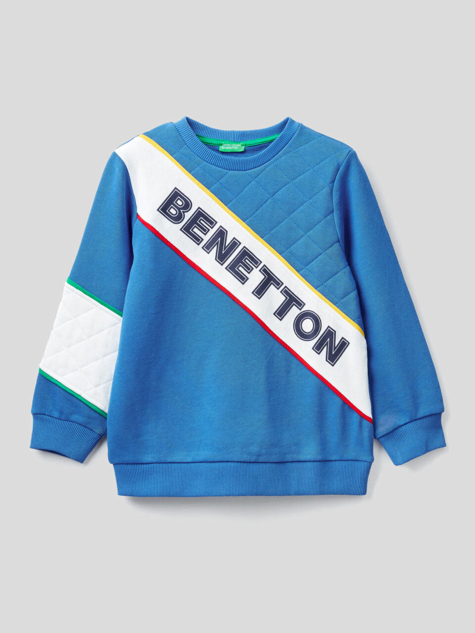 Sweat multicolor com detalhes acolchoados image number 1