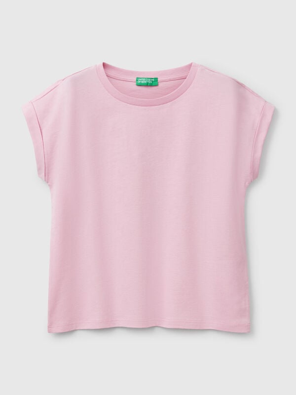 T-shirt boxy fit com estampa e glitter Menina