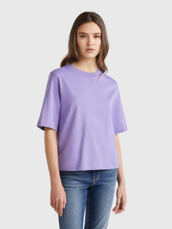 T-shirt boxy fit 100% algodão Mulher