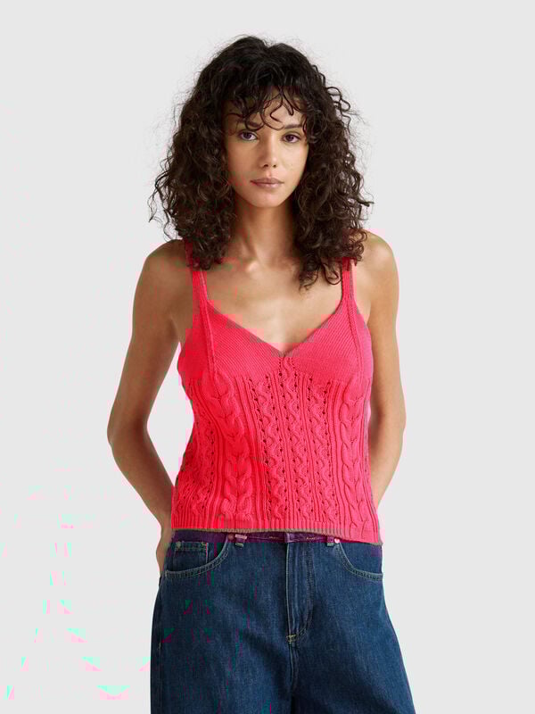 Top crochê Mulher