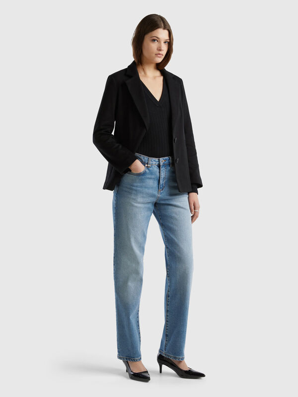 Jeans straight cropped - Moda de mulher