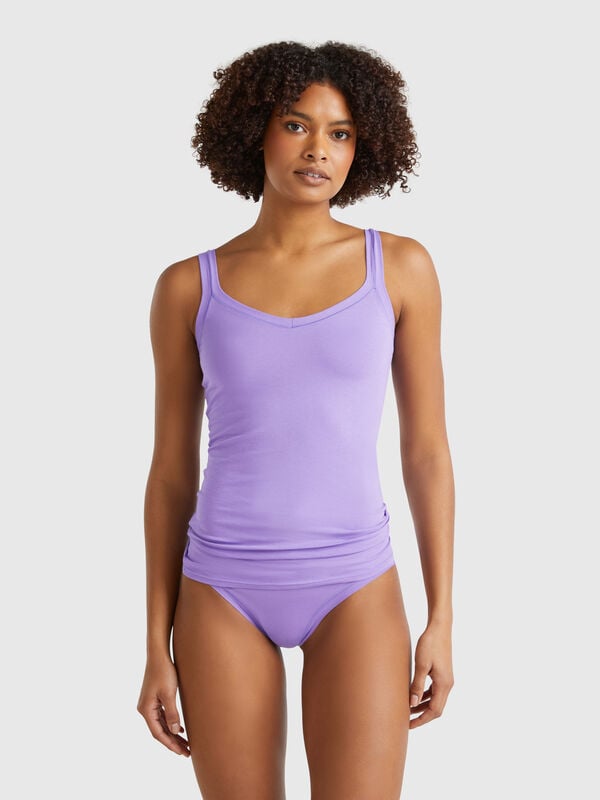 Top interior em algodão super stretch Mulher