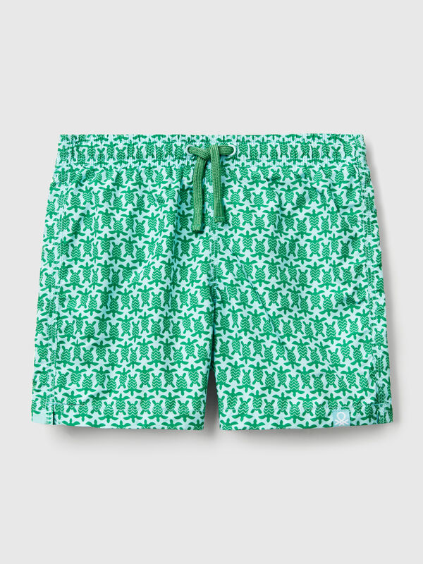 Boxers de banho padrão em nylon Menino