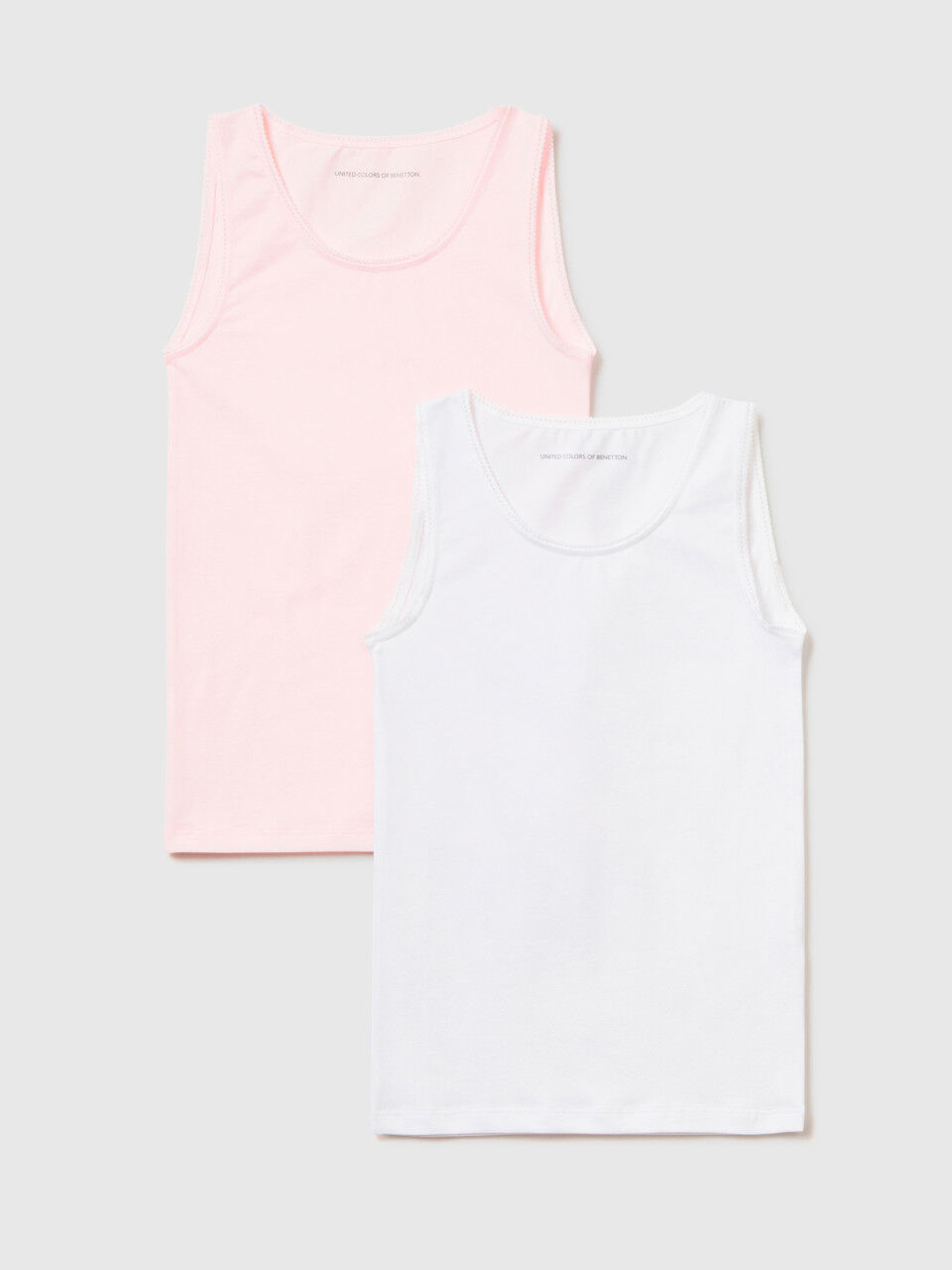 Dois tops em algodão stretch